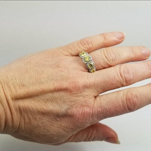 Epiphany for QVC five stone halo ring - Picture 6 of 7